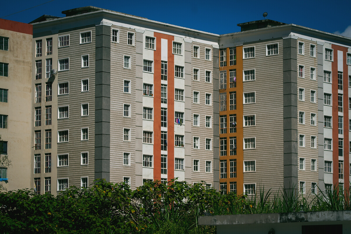 Apartment Buildings in a City